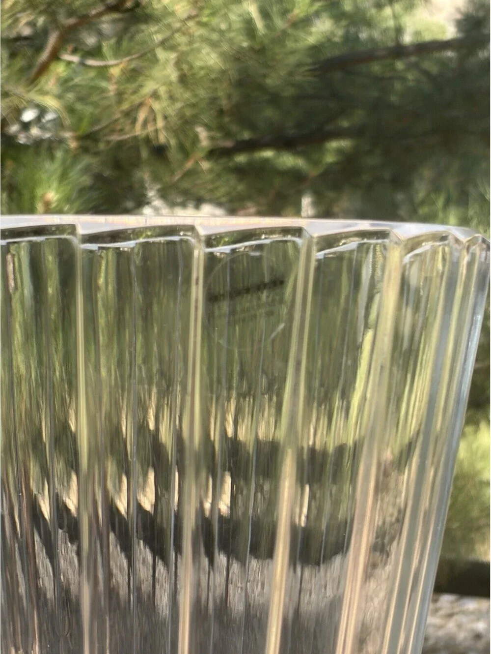 Imperial Glass Clear Ice Tub Champagne Bucket EUC